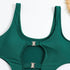 Hollow Binding Multicolor One-piece Swimwear